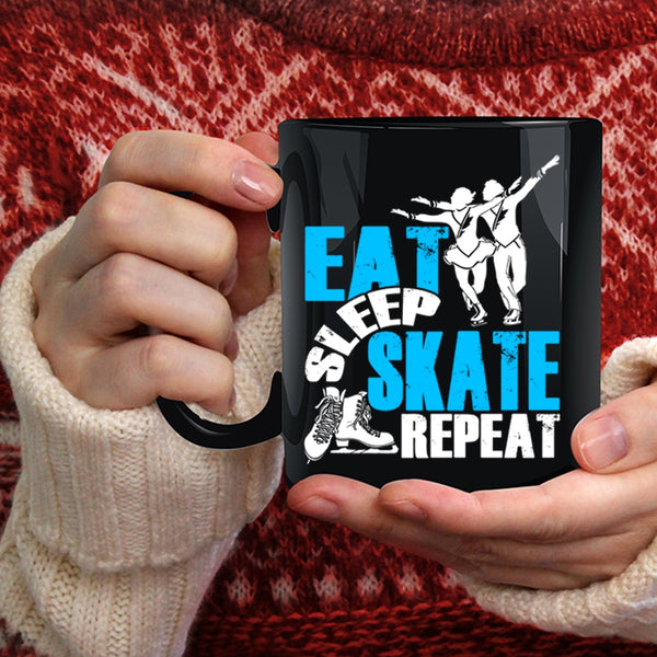 Eat Sleep Skate Repeat Coffee Mug, Cool Teacher Coffee Cup