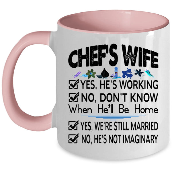 Lovely Gift For Chef's Wife Coffee Mug, Chef's Wife Accent Mug