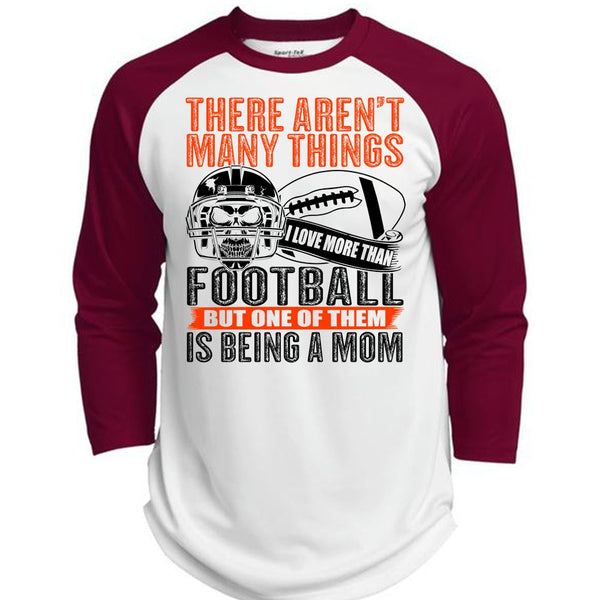 I Love More Than Football T Shirt, Calls Me A Football Mom T Shirt, Awesome T-Shirts  (Polyester Game Baseball Jersey)