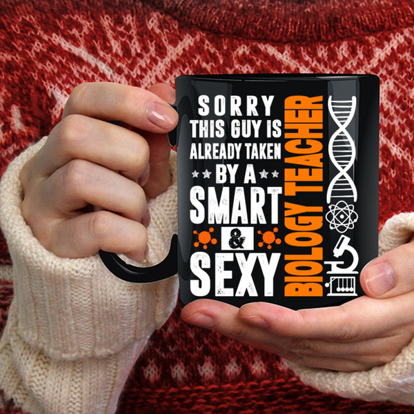 Taken By A Smart Biology Teacher Coffee Mug, Awesome Husband Coffee Cup