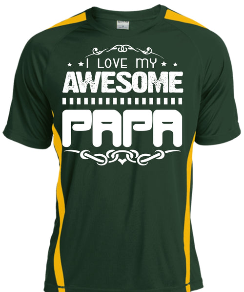 I Love My Awesome Papa T Shirt, Father's Day T Shirt, Being A Papa T Shirt