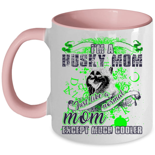 Awesome Husky Mom Coffee Mug, I'm A Husky Mom Accent Mug