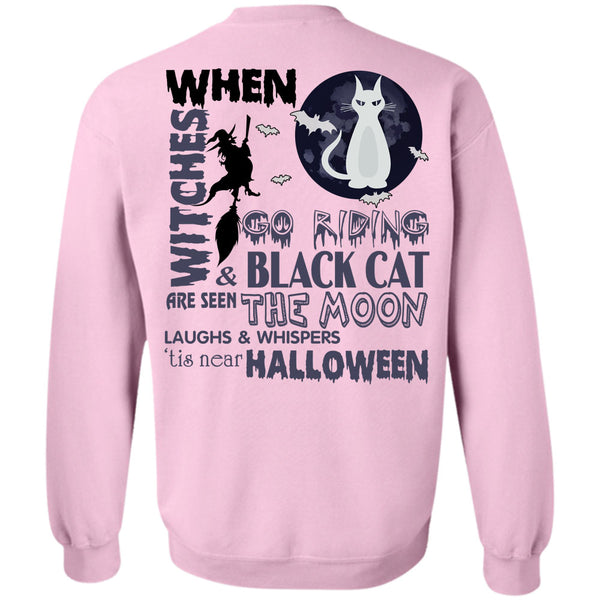 I Love You Pumpkin T Shirt, Go Riding And Black Cat Are Seen The Moon Sweatshirt
