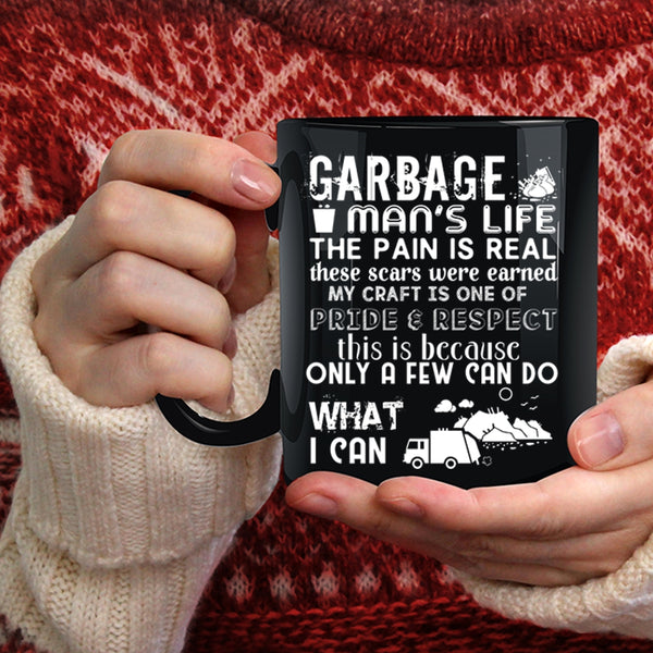 Garbage Man's Life Coffee Mug, Awesome Gift For Garbage Man Coffee Cup