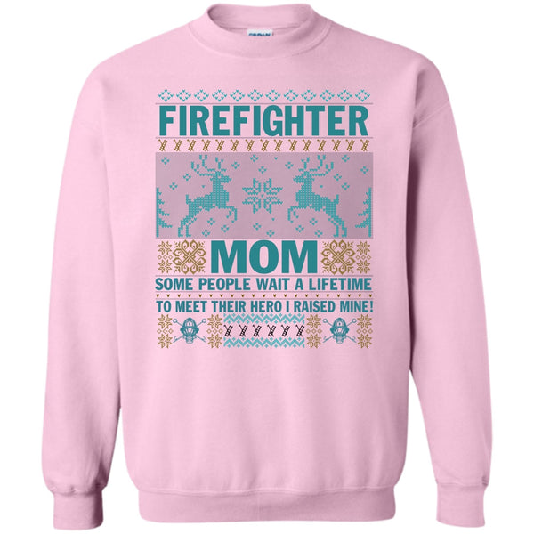 Merry Christmas Gift T Shirt, Firefighter Mom Sweatshirt