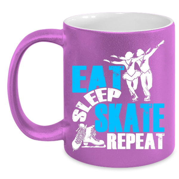 Eat Sleep Skate Repeat Coffee Mug, Cool Teacher Coffee Cup