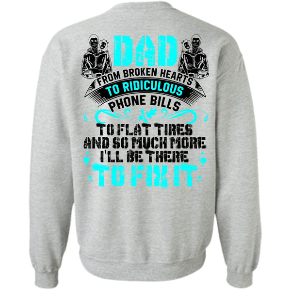 I Love Dad T Shirt, Dad From Broken Heart Sweatshirt