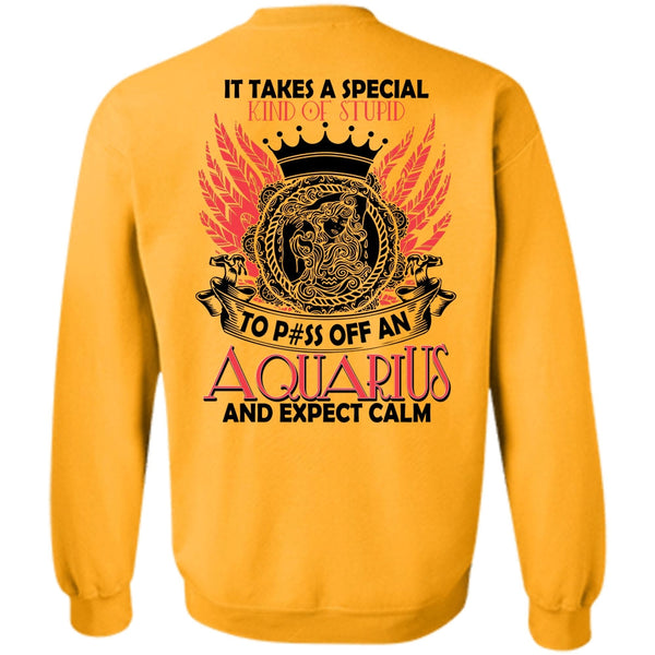 I Love Aquarius T Shirt, Aquarius And Expect Calm Sweatshirt