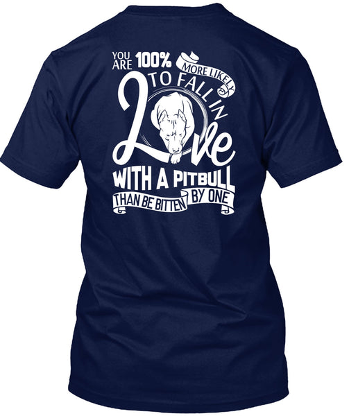 Fall In Love With A Pit Bull T Shirt, My Pets T Shirt