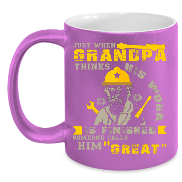 Awesome Grandpa Coffee Mug, Funny Gift For Grandpa Coffee Cup