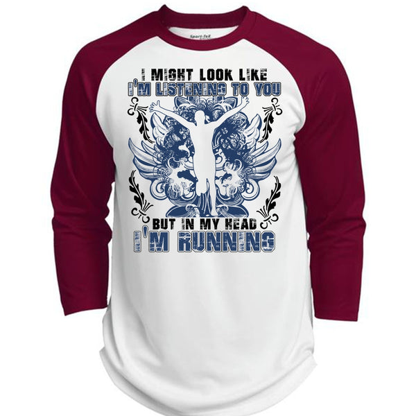 I'm Running T Shirt, I Love Running T Shirt, Awesome T-Shirts  (Polyester Game Baseball Jersey)