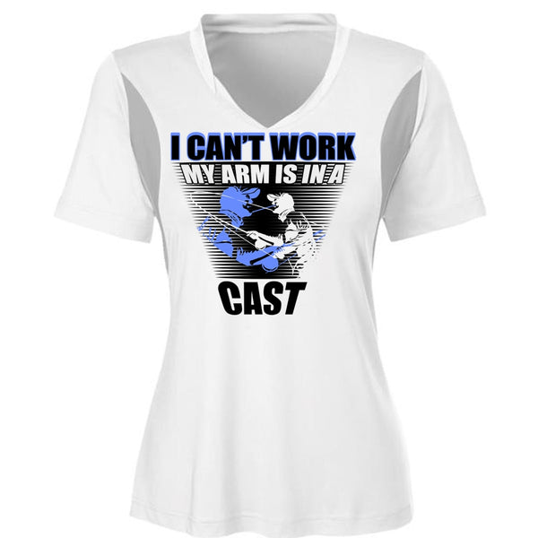 I Can't Work My Arm Is In A Cast T Shirt, I Love Fishing T Shirt, Awesome T-Shirts