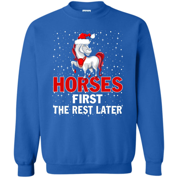 Coolest Equestrian T Shirt, Equestrian Merry Christmas Sweatshirt