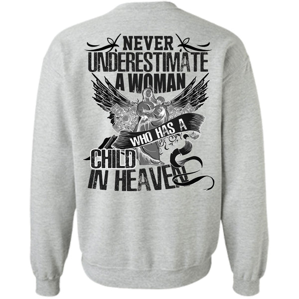 I Love Mom T Shirt, Woman Who Has A Child In Heaven Sweatshirt
