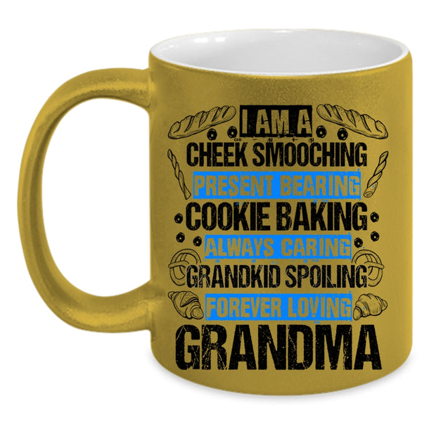 I Am A Grandma Coffee Mug, I Am A Cookie Baking Forever Loving Accent Mug