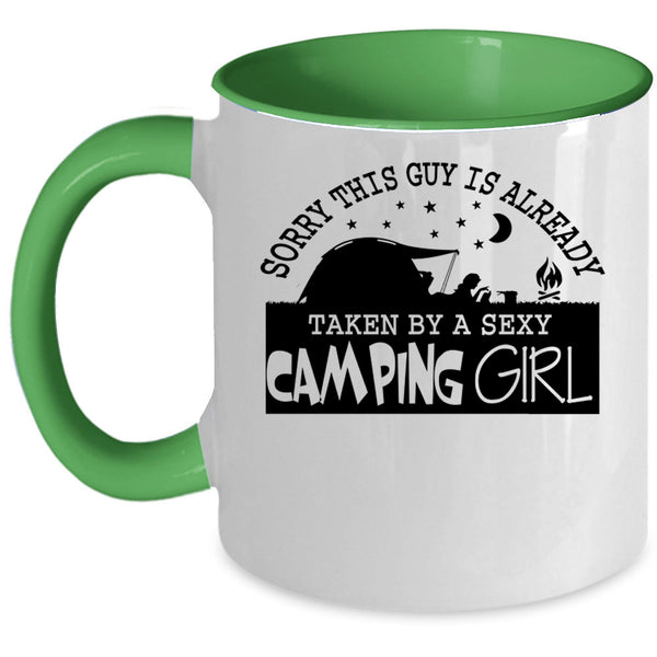 Married Coffee Mug, This Guy Is Already Taken By A Camping Girl Accent Mug