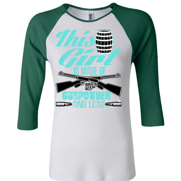 This Girl Is Made Of Gunpowder T Shirt, I Love Veteran T Shirt, Awesome T-Shirts