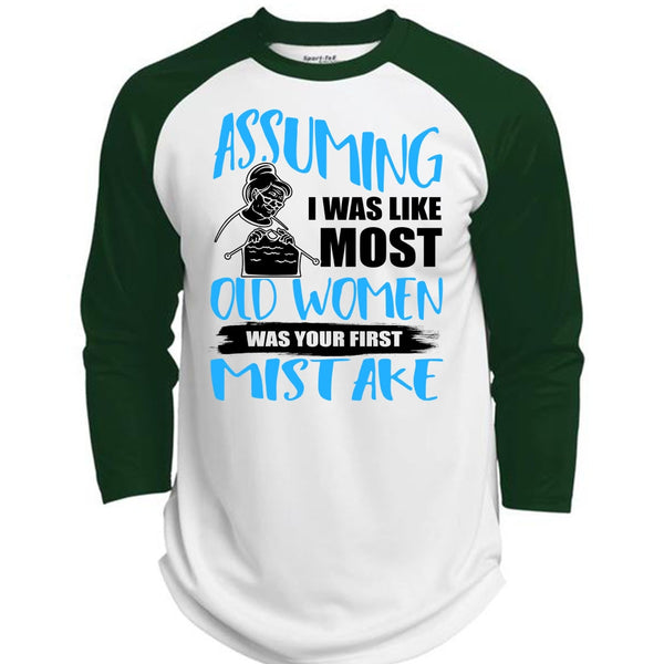 I Was Like Most Old Women T Shirt, I Love Knitting T Shirt, Awesome T-Shirts  (Polyester Game Baseball Jersey)
