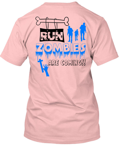 Run Zombies Are Coming T Shirt, Wait For Halloween T Shirt