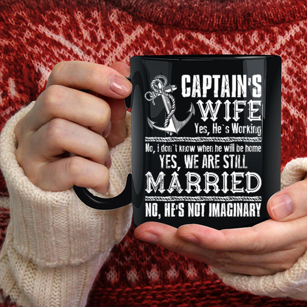 Captain's Wife Coffee Mug, Cool Just Married Coffee Cup
