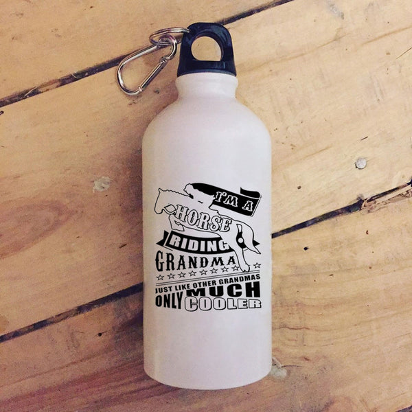 I'm A Horse Riding Grandma 20 oz Stainless Steel Bottle,Funny Gift For Grandmas Outdoor Sports Water Bottle