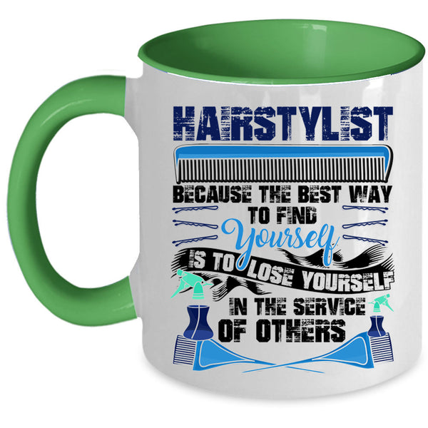 Cute Hairstylist Coffee Mug, Hairstylist Accent Mug