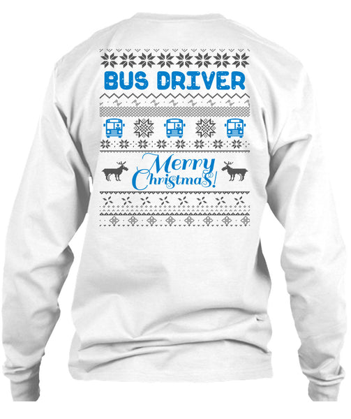 Bus Driver Merry Christmas T Shirt, I Love Driving T Shirt