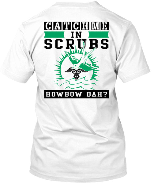 A black t-shirt with the shopify logo