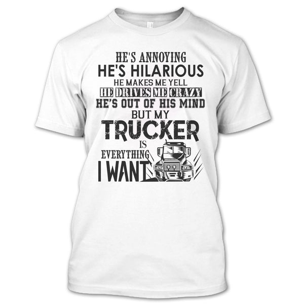 A black t-shirt with the shopify logo