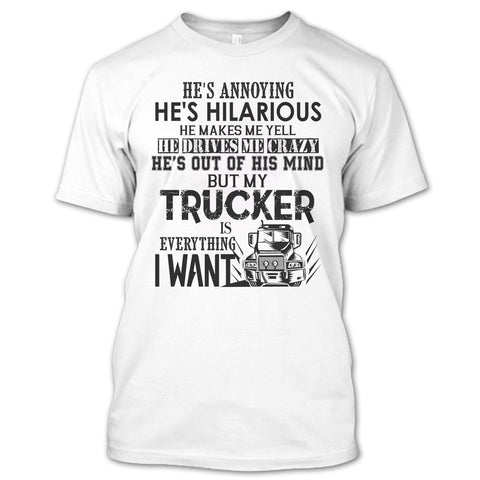 A black t-shirt with the shopify logo