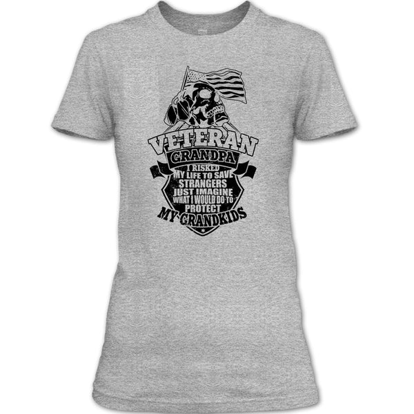 Veteran Grandpa T Shirt, To Protect My Grandkids T Shirt