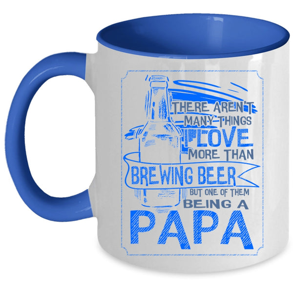 Being A Papa Coffee Mug, I Love More Than Brewing Beer Accent Mug