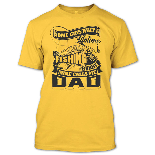 Their Fishing Buddy T Shirt, Coolest Fishing Dad T Shirt