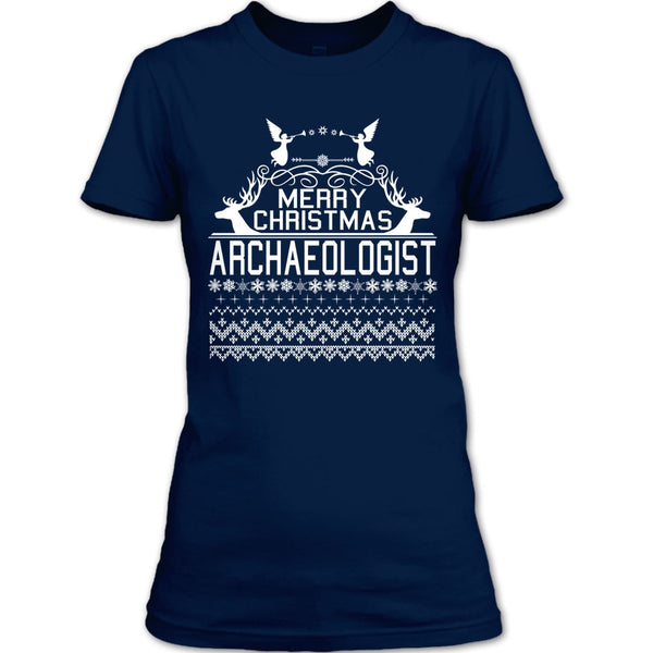 Merry Christmas Archaeologist T Shirt, Coolest Archaeologist T Shirt