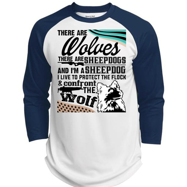 Confront The Wolf T Shirt, There Are Wolves T Shirt, Awesome T-Shirts  (Polyester Game Baseball Jersey)
