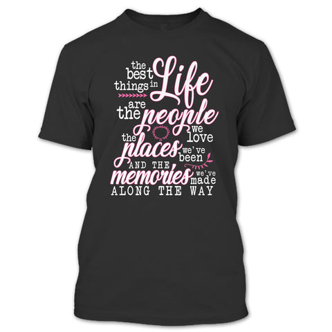 A black t-shirt with the shopify logo