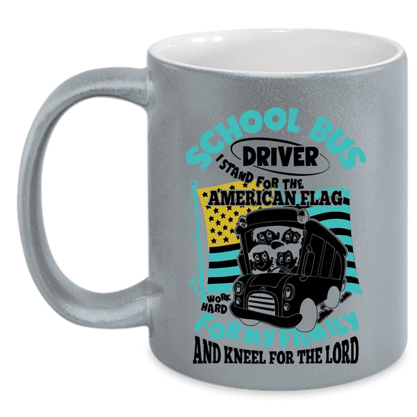 For My Family Coffee Mug, School Bus Driver Accent Mug