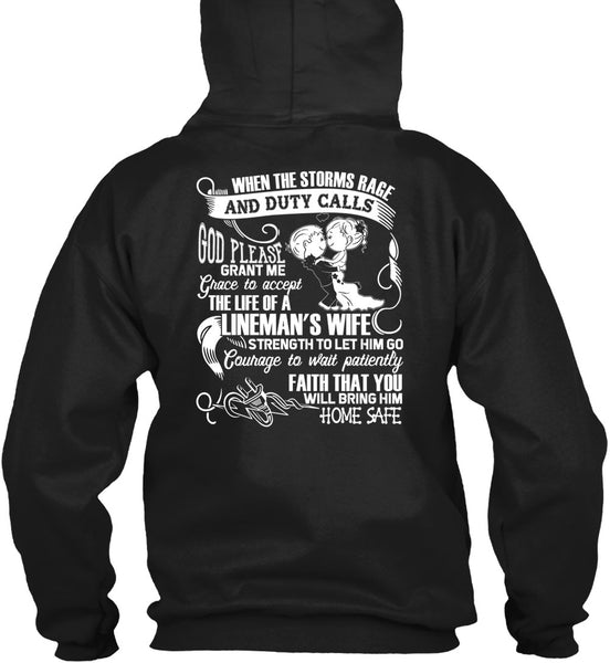 The Life Of A Lineman's Wife T Shirt, Being A Lineman T Shirt