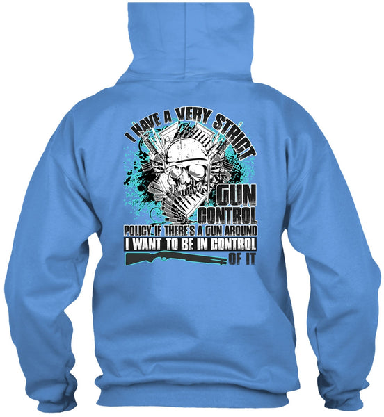 I Have A Very Strict Gun Control T Shirt, I Love Veteran T Shirt