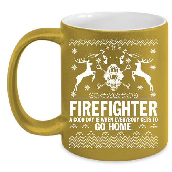 Firefighter Coffee Mug, Christmas Gift For Fireman Coffee Cup