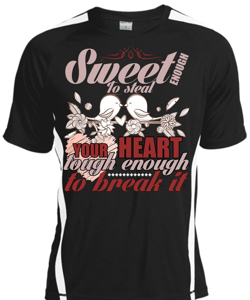 A black t-shirt with the shopify logo