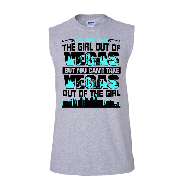 Take Girl Out Of Vegas T Shirt, Coolest Vegas T Shirt, Awesome t-shirts (Men's Cotton Sleeveless)