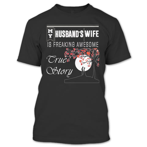 A black t-shirt with the shopify logo