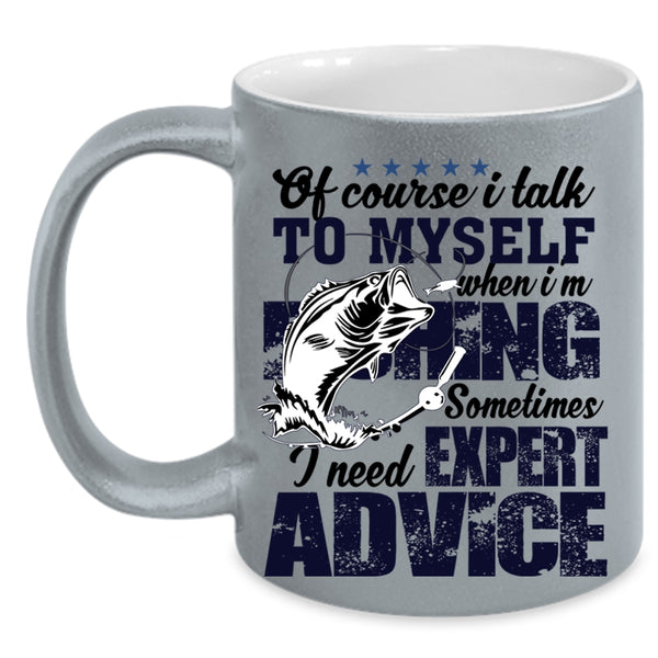 Cool Gift For Fisher Coffee Mug, I'm Fishing Accent Mug