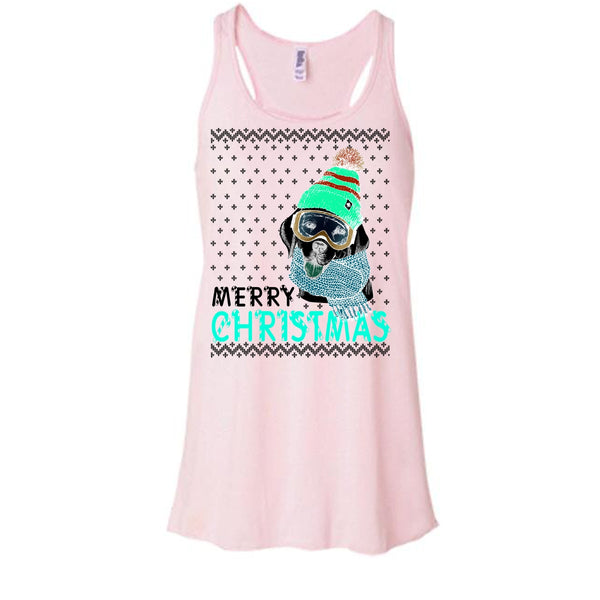 Dog Merry Christmas T Shirt, Coolest Merry Christmas Gift Tank Top