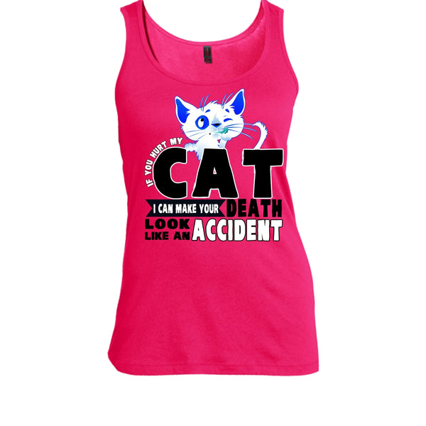 If You Hurt My Cat T Shirt, Funny Cat Tank Top