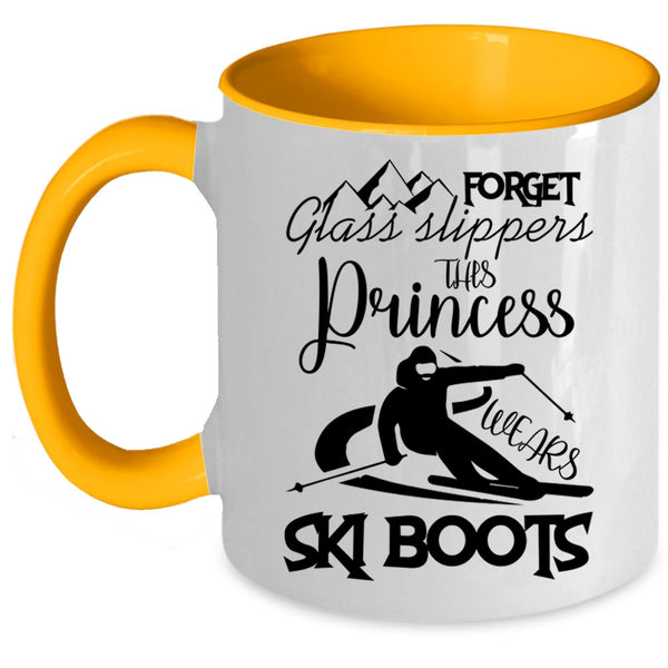 Outdoor Coffee Mug, This Princess Wears Ski Boots Accent Mug