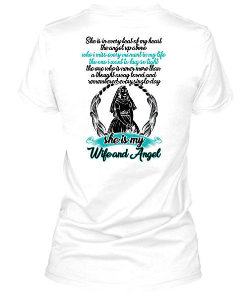 She Is My Wife And Angel T Shirt, I Love Wife T Shirt