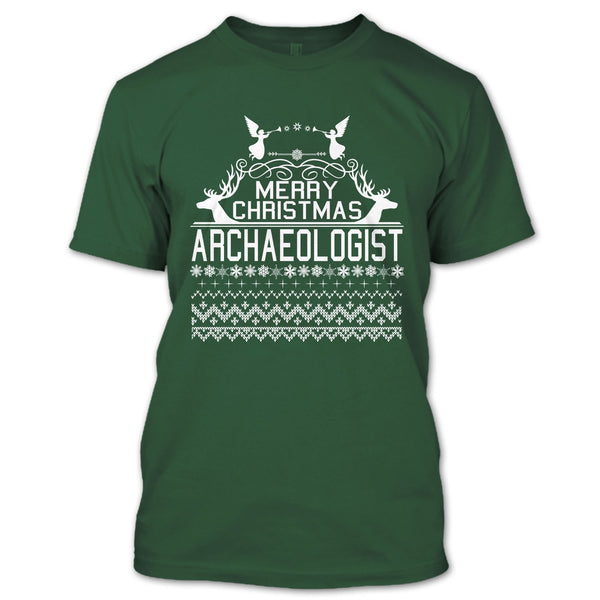 Merry Christmas Archaeologist T Shirt, Coolest Archaeologist T Shirt