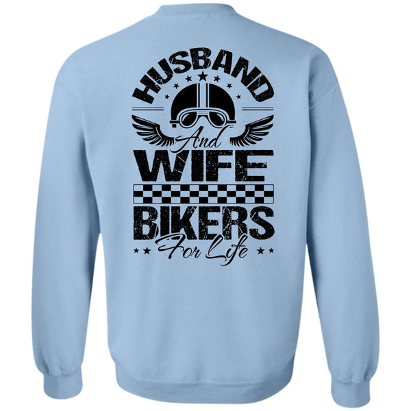 I Love Biker T Shirt, Husband And Wife Bikers For Life Sweatshirt